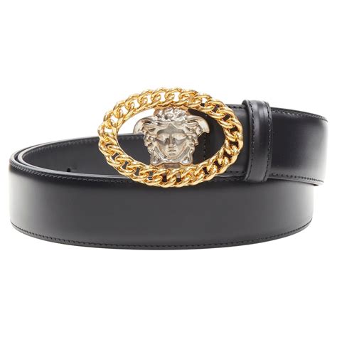 versace men's belt half medusa head|Versace Medusa belt sale.